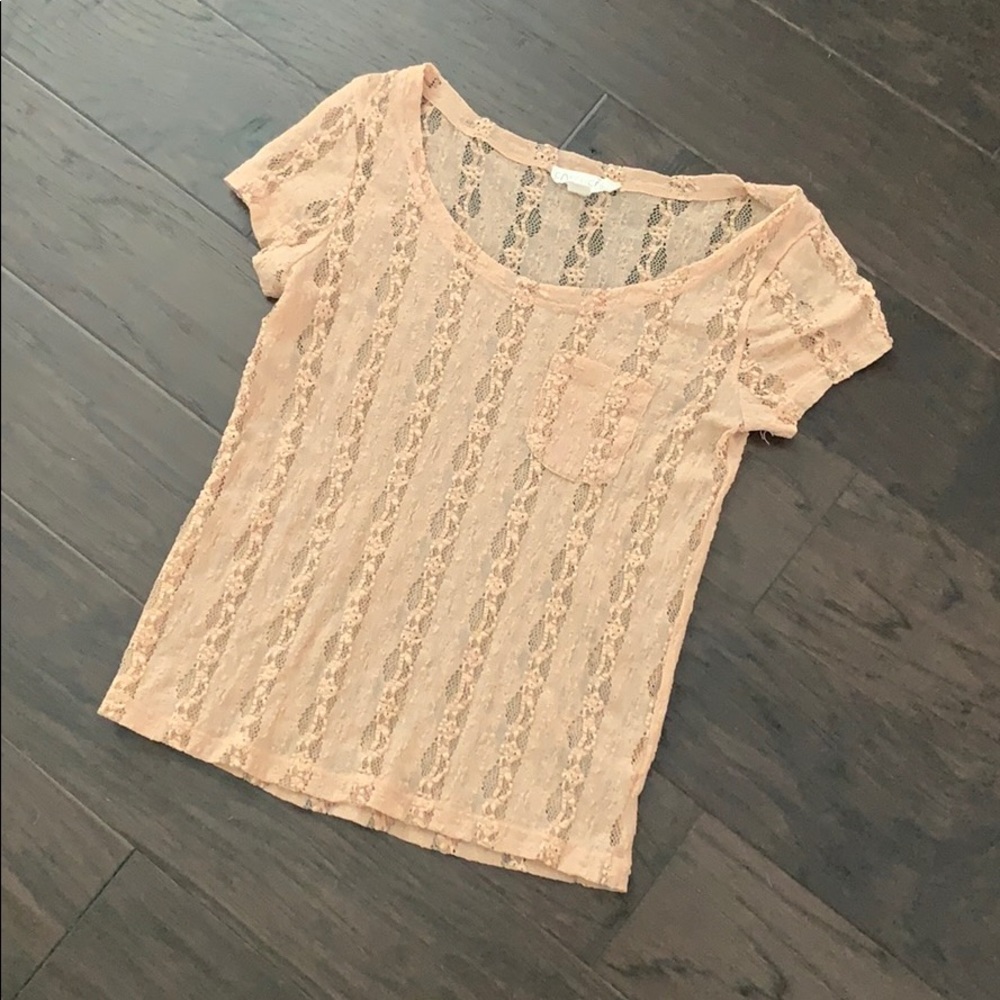 Pink Lace Forever 21 Top